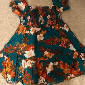 2 XL Blue Floral Dress